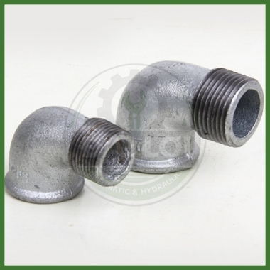 Co Điếu Sắt Kẽm Ren Trong Ngoài 90° RN21–RN49