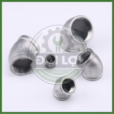 Co Lơ Ren Trong Inox 304 45° | Phụ Kiện Ren