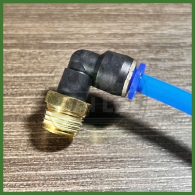 Co Nối Khí Nén PL Ren Ngoài 90° Ø4–Ø16