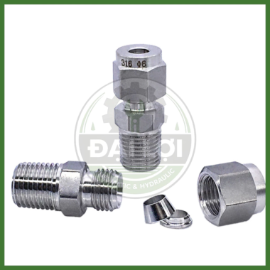 Đầu Nối Ren Ngoài Siết Hạt Bắp Inox 304 (IHBC)