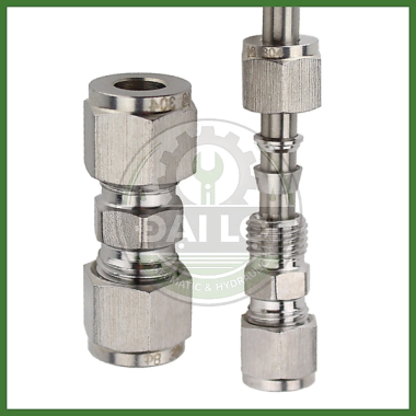 Đầu Nối Thẳng 2 Đầu Siết Hạt Bắp Inox 304 IHBU