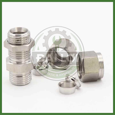 Đầu Nối Thẳng 2 Đầu Siết Hạt Bắp Inox 304 IHBU