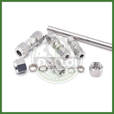 Đầu Nối Thẳng 2 Đầu Siết Hạt Bắp Inox 304 IHBU