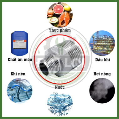 Kép Giảm Inox 304 | Đầu Giảm Ren Ngoài SUS304 PT