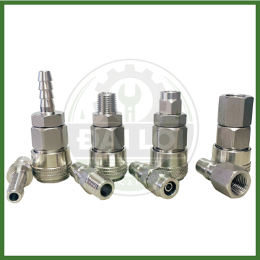Khớp Nối Nhanh Tự Động Khí Nén Inox 304