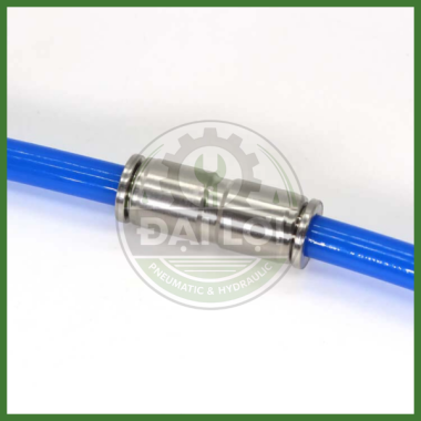 Nối 2 Đầu Ống Khí Nén Inox IPU | Đầu Nối Thẳng Chống Gỉ