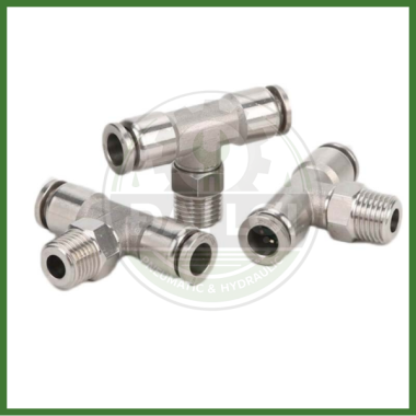 Nối Khí Nén Inox 304 IPB | Tê Nối Ống Ren Ngoài