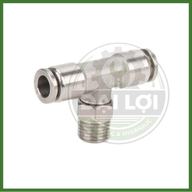 Nối Khí Nén Inox 304 IPB | Tê Nối Ống Ren Ngoài