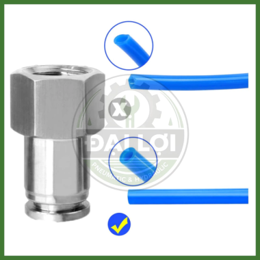 Nối Khí Nén Inox 304 IPCF | Đầu Nối Ren Trong