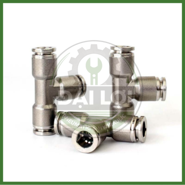 Nối Nhanh Ngã Ba Inox 304 IPE | Tê Nối Khí Nén