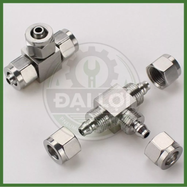 Tê Nối Siết Cam 3 Đầu Inox 304 ISCE SUS304