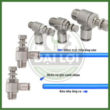 Van Tiết Lưu Inox 304 ISL | Meter-Out Khí Nén